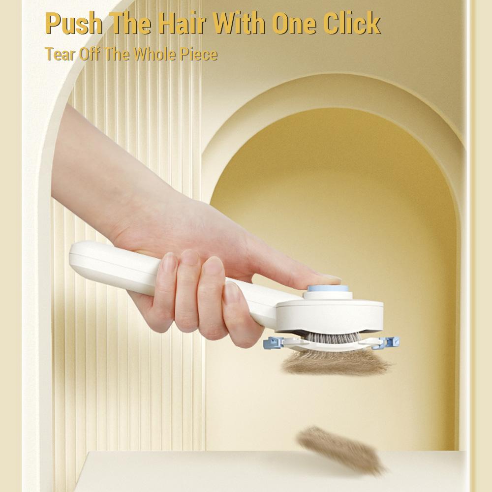Pet Air Cushion Self-Cleaning Comb  Standard Model Cat Brush  Cat Hair Brush  One-click