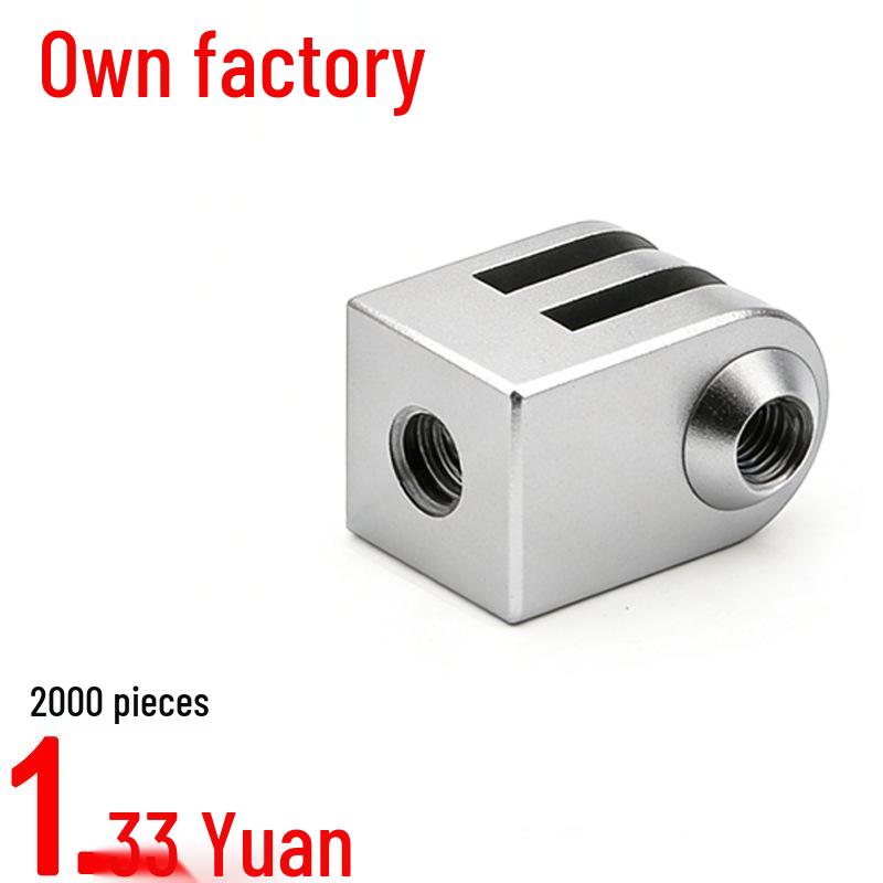 

Compatible with GoPro13, Mountain Dog, Xiaoyi, DJI Sports Cameras: Aluminum Alloy Mini Metal Adapter серебряный
