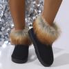 Winter New Women's Boots Plush Warm Women Snow Boots Fashion Round Toe Cotton Shoes Classic Comfortable Non-slip Platform Boots
