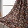 Curtains are opaque to light, colorful flowers, small fresh jacquard tassel, living room decoration, blocking curtain