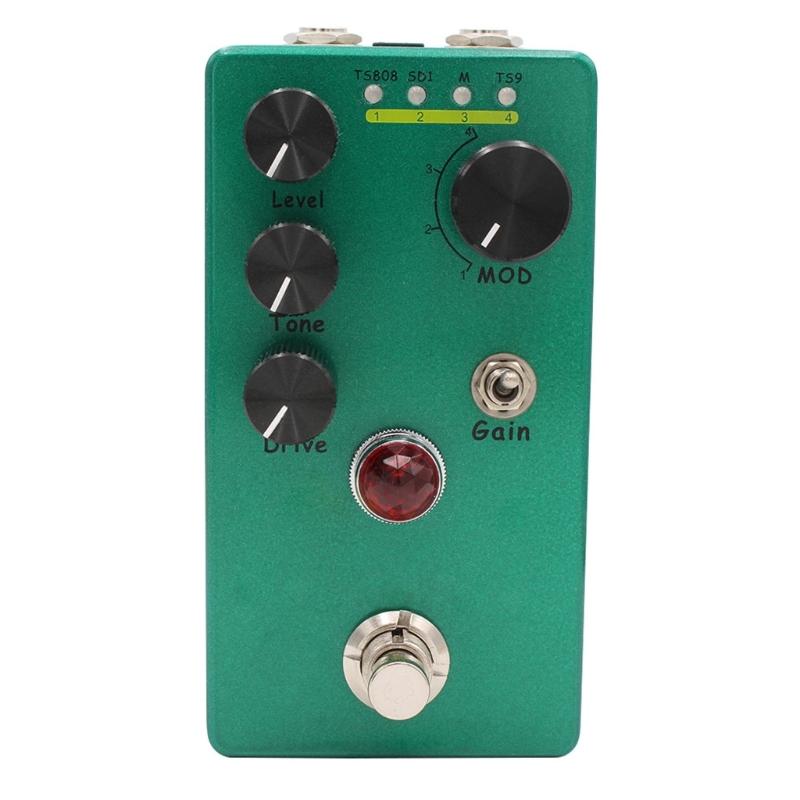 Portable Guitar Overdrive Booster Pedal with True Bypass Switching Guitar Booster Effect Pedal for Live Professional