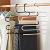 5 Layers Nonslip Clothes Hangers Rack Multifunctional Pant Storage Organizer With Multi Hanging Options