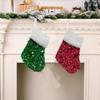 Hanging Christmas Tree Ornaments Plush Christmas Decoration Red Sequins Christmas Stocking  Home
