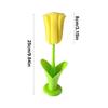 Glass Cleaning Brush Flower Household Cup Brush Long Handle Dish Scrubber Household Cleaning Tool For Wine Glass Travel Cup Pet