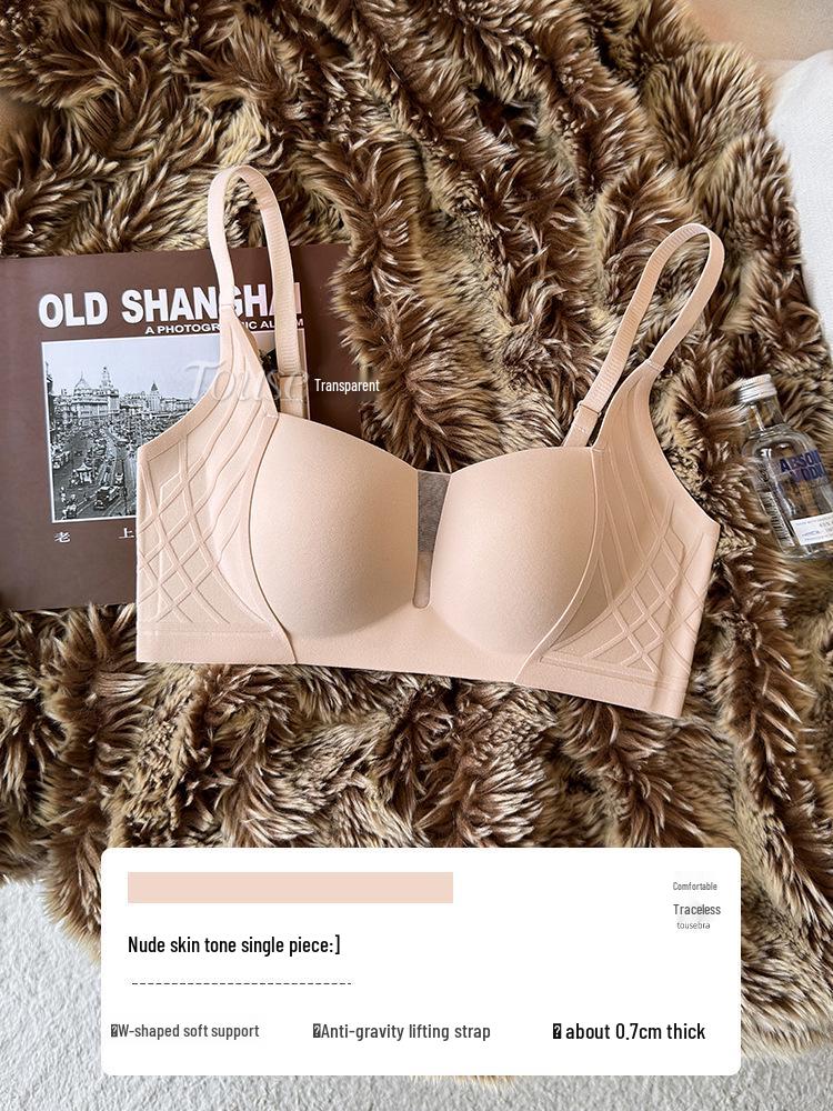 2024 Summer Seamless Lift Bra for Women - Small Chest, Side Support, Sexy Thin Design
