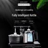 Automatic Kung Fu Tea Set with Ebony Wood Tea Tray