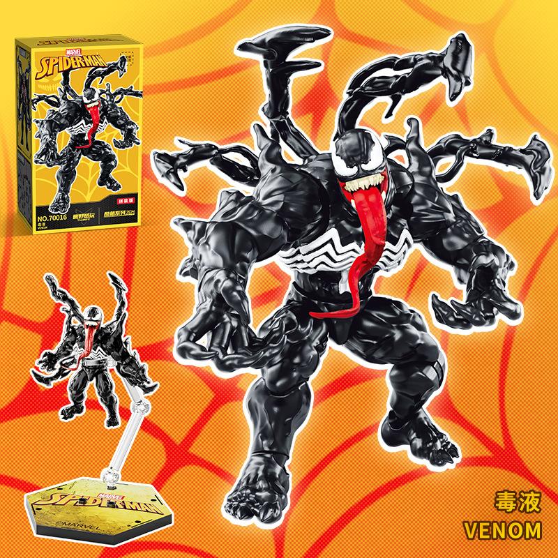 Marvel Legends Blocks Venom BLACK SUIT Spider Man Building Blocks GREEN GOBLIN Cartoon building block Toys For Children Gifts