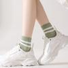 Sweat Absorbing Women's Socks Thin Sports Socks Soft Mid Tube Socks  Spring