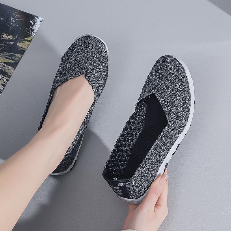 Summer Women Sneakers Comfort Casual Nurse Plus Size Flats Loafers Soft Beach Walking Sports Shoes Lightweight Slip On