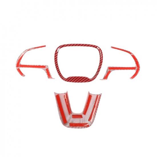 ABS 4Pcs Inner Steering Wheel Frame Cover Trim For 2015- Dodge Challenger