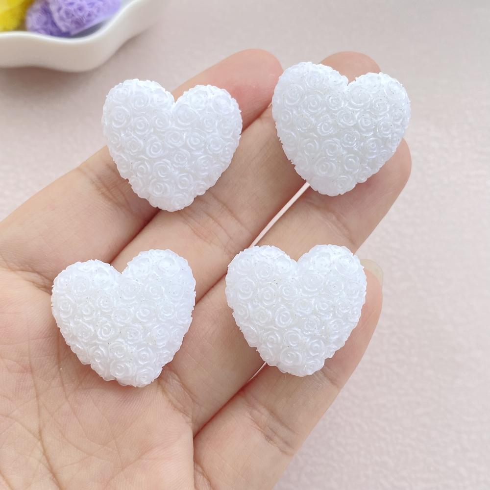 Żywica Kolorowa Kreskówkowa Róża miłość Flatback Kamień 6SZT DIY Dekoracja Świąteczna Halloween Figurki Akcesoria do Scrapbookingu