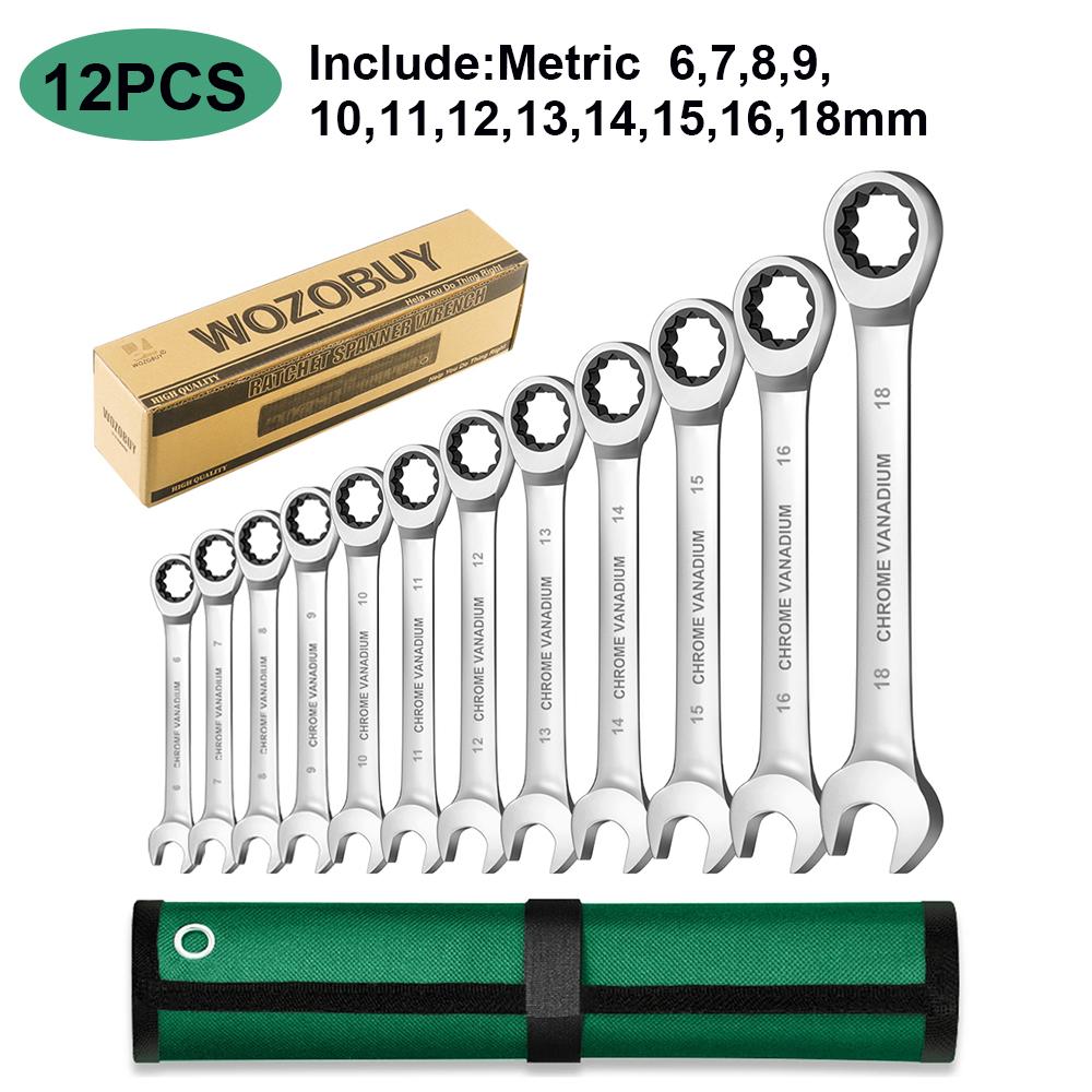 6-12 Stück/Karton Schlüsselset Schraubenschlüssel, Multitool Schlüssel Ratsche Schraubenschlüssel Set, von Werkzeugset Schraubenschlüsseln, Universalschlüssel Werkzeug, Autoreparaturwerkzeuge