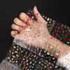 Gold 3D Self-Adhesive Full Cover Nail Stickers for Kids - Wearable Manicure Decals