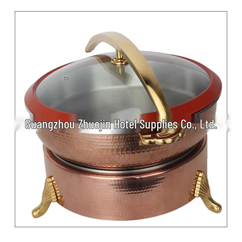 Zhuojin Stainless Steel Hammered Buffet Chafing Dish for Hotel Dining