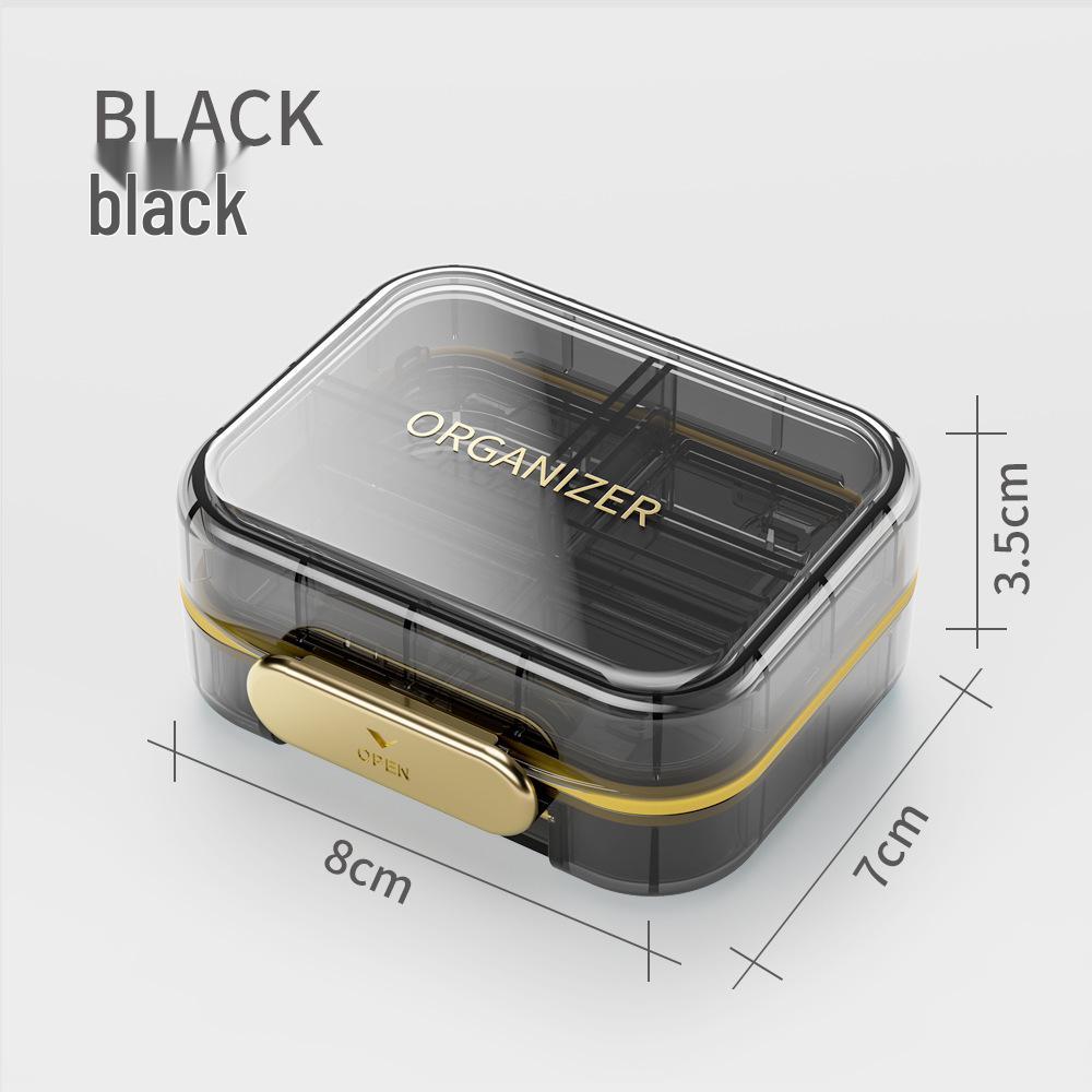 Portable Moisture-Proof Medicine Box: Light-Proof, Multi-Compartment, Weekly Organizer