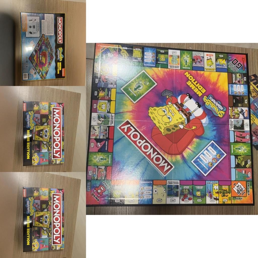 Spongebob Squarepants Family Fun Game With Plastic Material For Kids And Teens