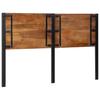 Headboard 160 cm Reclaimed Solid Wood and Iron