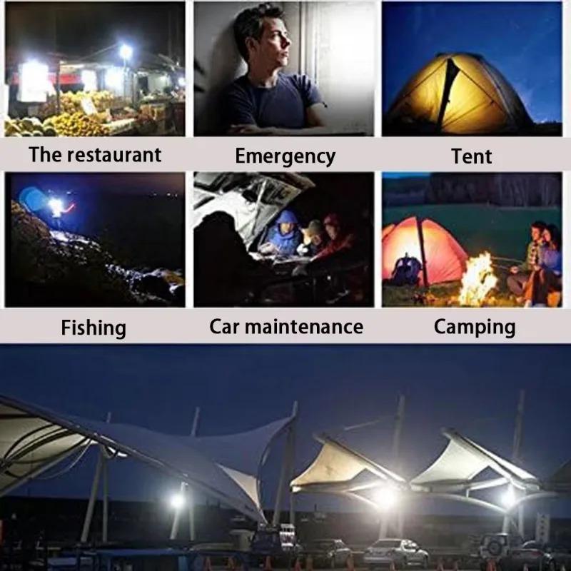 LED Emergency Lamps Outdoor Camping Light Bulb E27 Rechargeable Lamp 220V Light 7W 9W 12W 15W Emergency Lighting Bulb Equipment