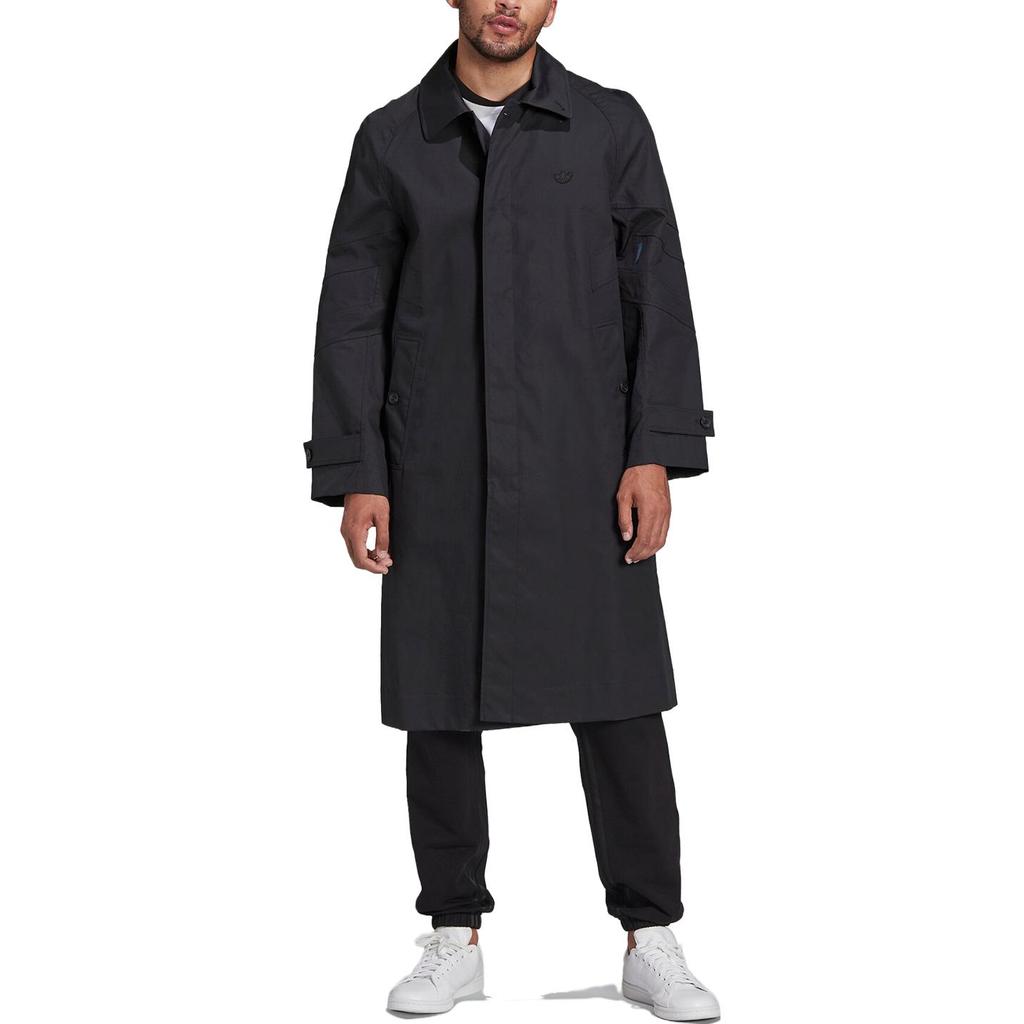 adidas Manteau Trench Version Bleue Veste Noir Homme Streetwear HD4791