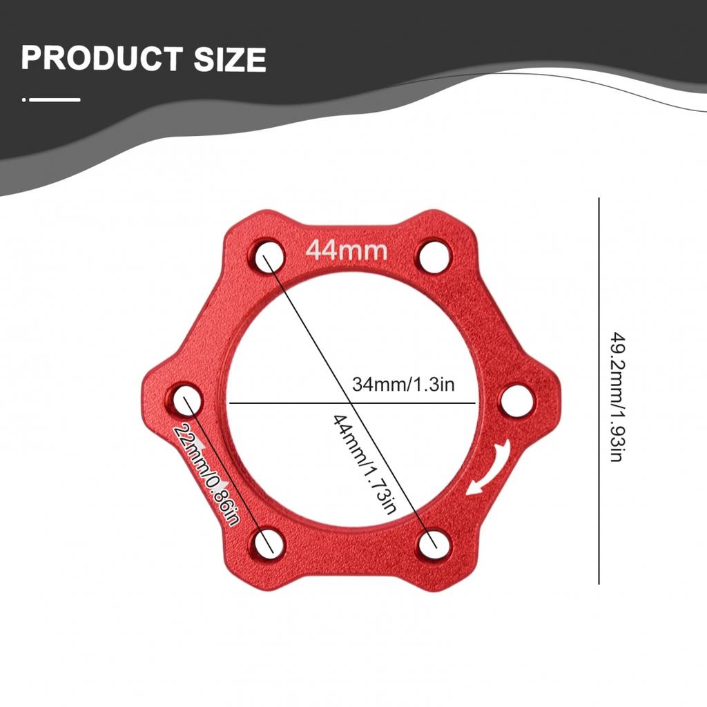 Screw Bicycle Flange Adapter Threaded Hub Brake Disc Base Rotors Parts