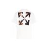 OFF WHITE T-shirt OMAA038S21JER0050101 z nadrukiem obrazu Caravaggia, krój prosty