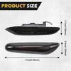 2 Pack Dynamic Side Signal Lights Amber LED Turn Signal Lamps Sequential Blinker LED Front Fender Marker Lights for B-MW E90 E91 E92 E93 E46 E83 E84