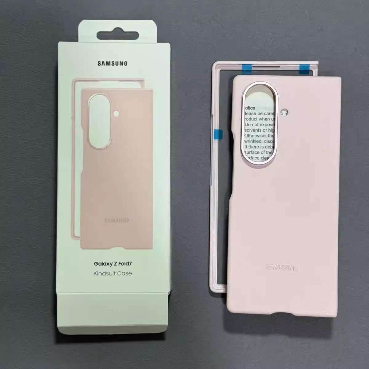 

Samsung Galaxy Z Fold7 Z Fold 7 Чохол Kindsuit Високоякісний Шкіряний Чохол Захисна Задня Кришка Для Чохла Телефону Galaxy Z Fold7 Pink