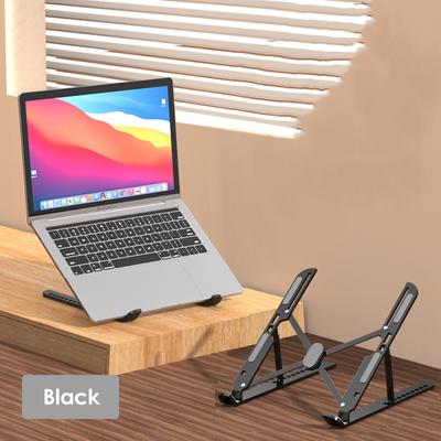 For Adjustable Laptop Stand Foldable Aluminum Alloy Notebook Stand Base Portable Non-slip Raising Cooling Support Laptop Bracket