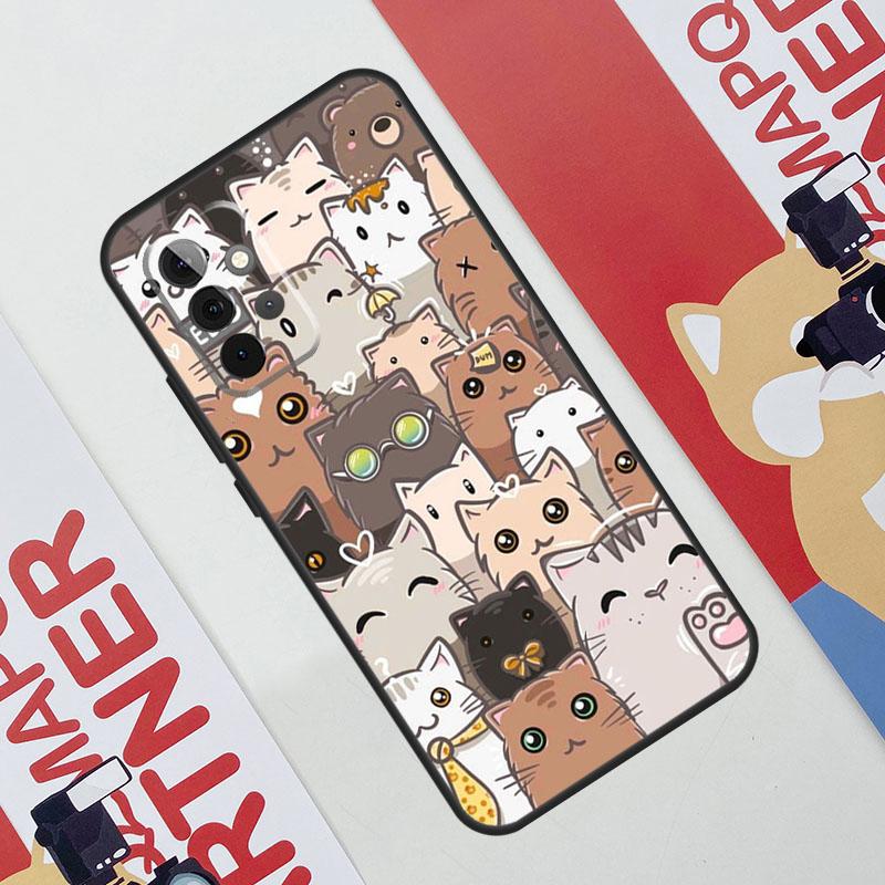 Funny cute cats Case For Samsung Galaxy A53 A16 A26 A36 A56 A55 A35 A15 A52 A32 A12 A33 A13 A14 A34 A54 A17