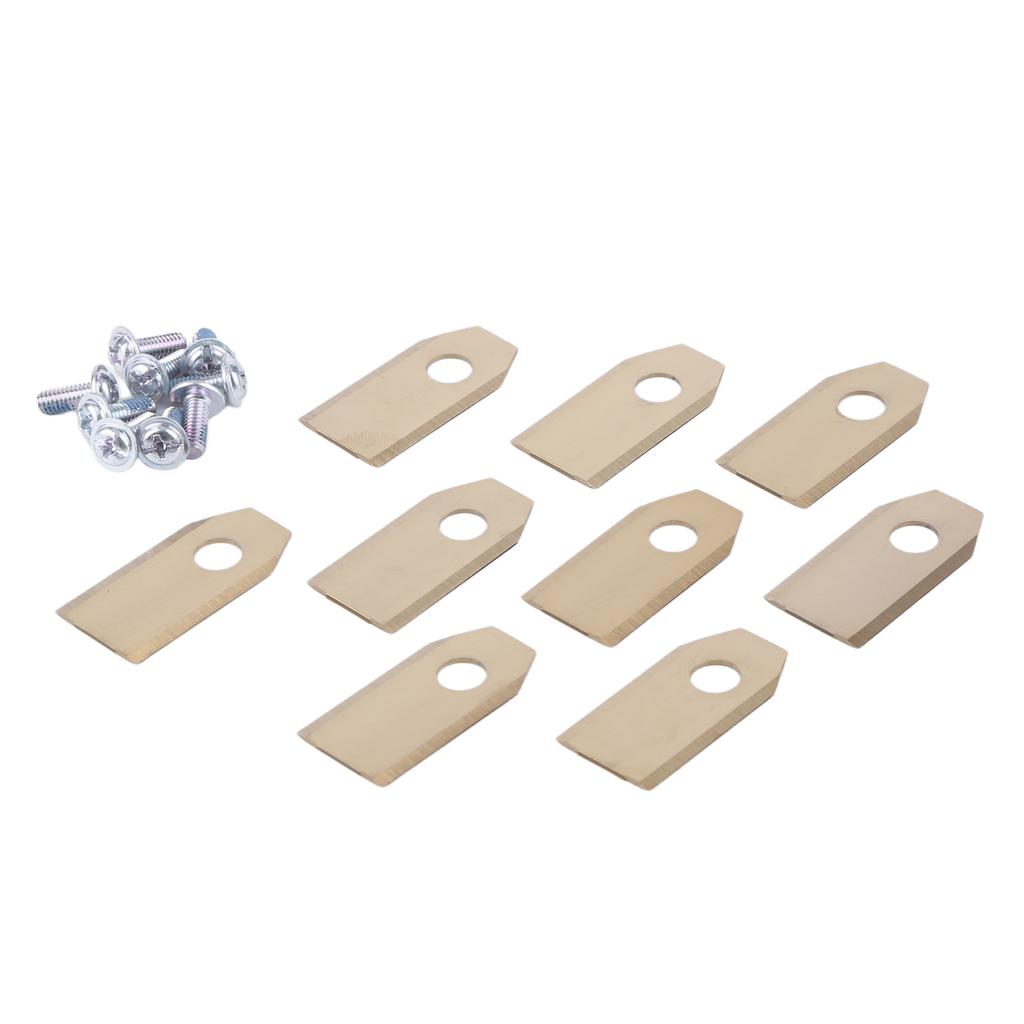 9Pcs Replacement Robotic Lawnmower Blades Lawn Mower Cutting Blades Set Compatible for ECOVACS High-Performance Cutting