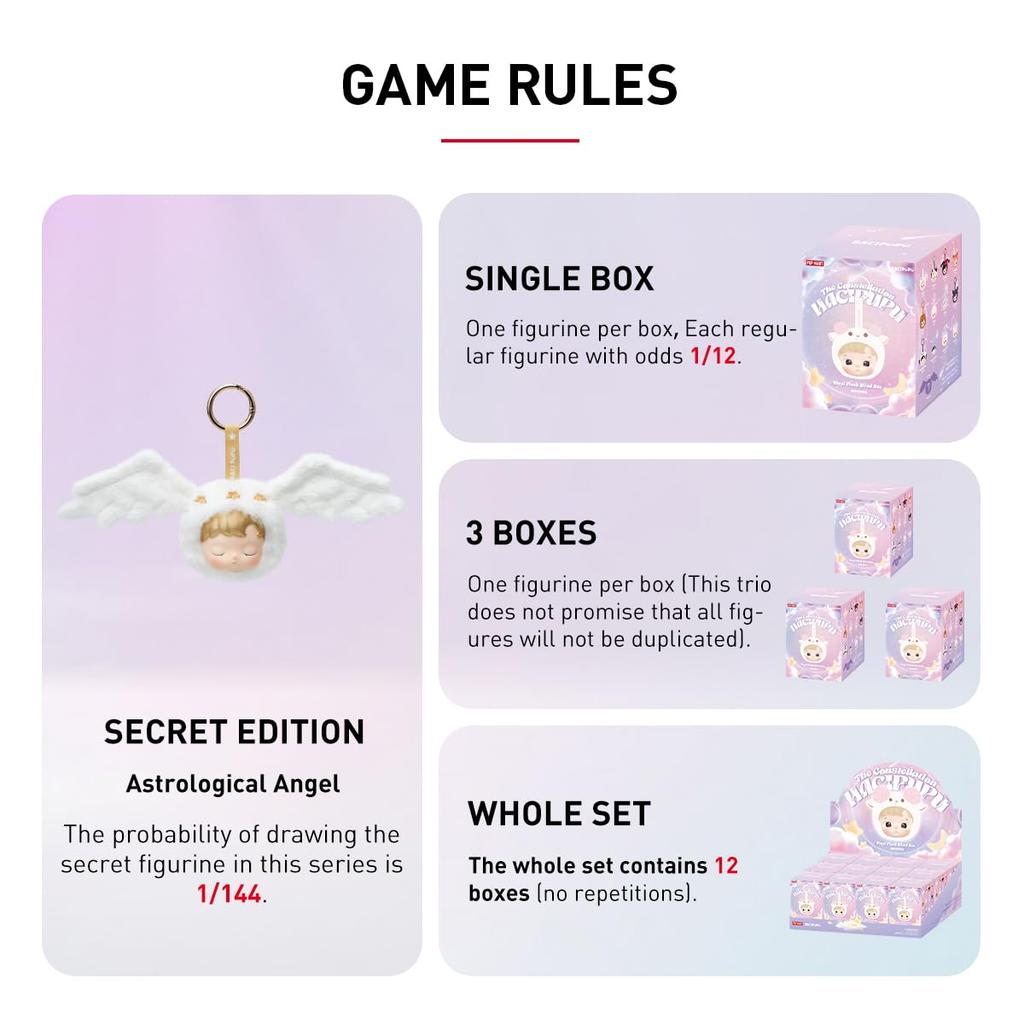 POP MART HACIPUPU The Constellation Series Plush Toy [1 Piece] Pop Mart Gachapon Blind Box Figure Plastic Model Premium Toy Soft Vinyl Original