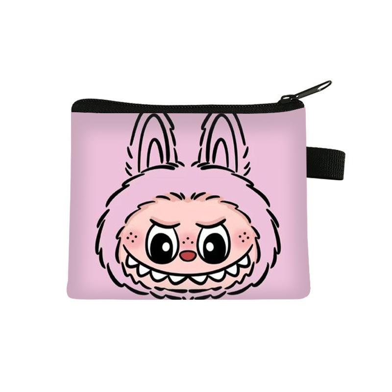 Labubu Children's Coin Purse, Elementary School Boy and Girl Cartoon Storage Bag, Cute Large Capacity Bag CLE