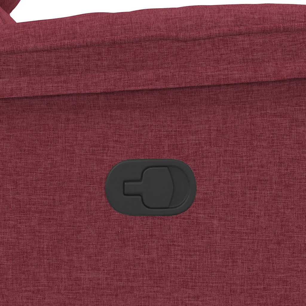 Relaxation Armchair Burgundy Fabric
