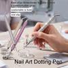 2-in-1 Dotting Pen Nail Art Dotting Tool Dual-ended Nail Decoration Tool For Nail Charms Gems