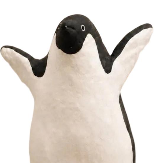 Compact Wildlife Statues Cute Penguin Figurine, Nordic Style Small Animal Statue, Whimsical Playful Home Embellishments Desk Shelf Tabletop
