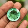 Lab-Created Green Peridot Loose Gemstone Round Shape 36.05 Ct for Jewelry Making and Gem Collections