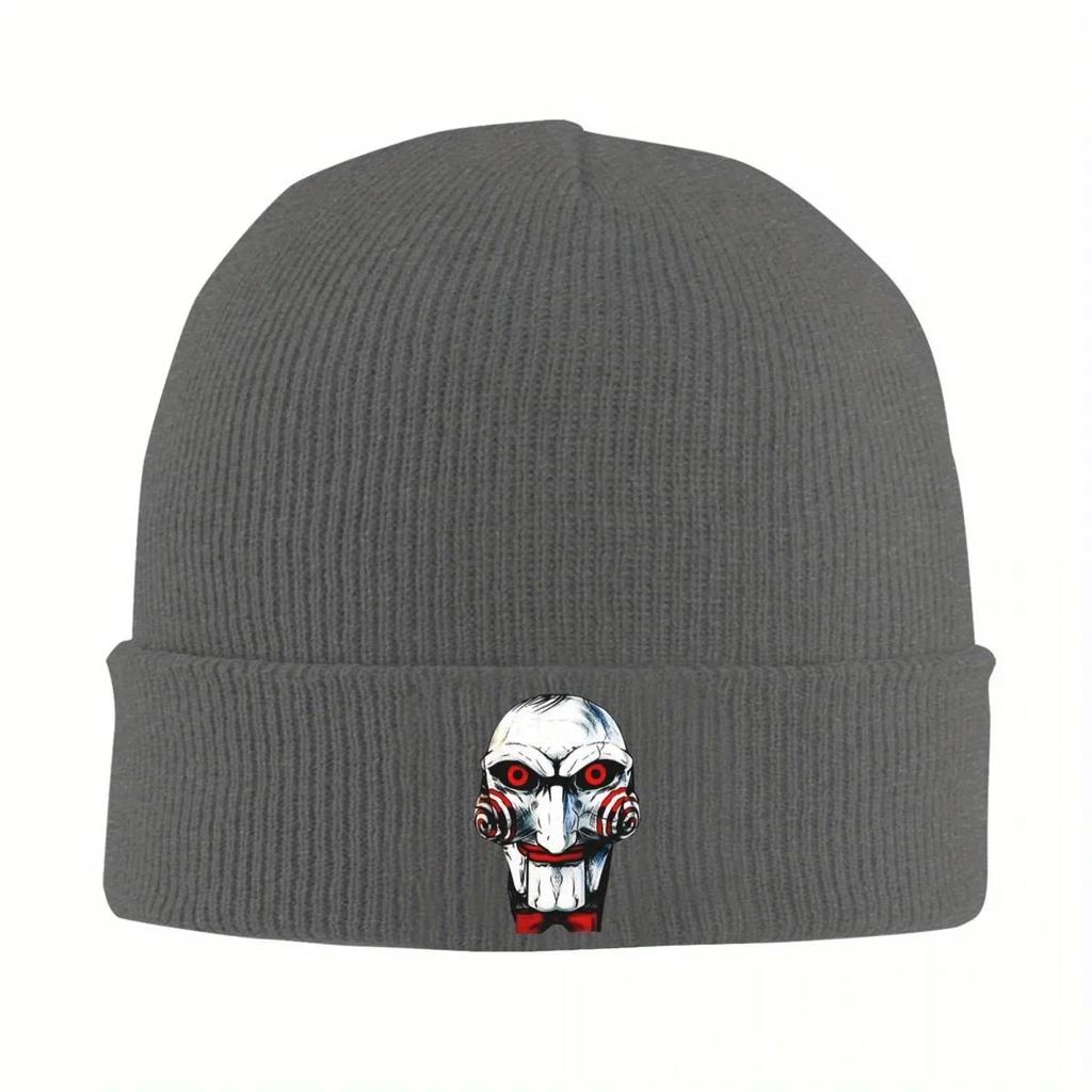 New Saw Billy Knitted Caps For Women Unisex Skullies Beanies Winter Hats Acrylic Horror Movie Casual Caps