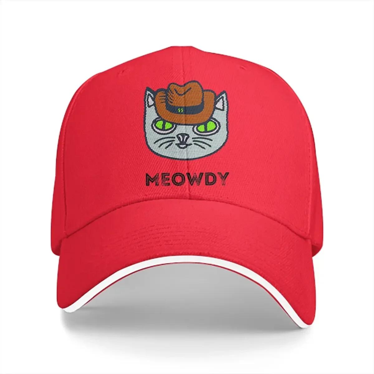 

Meowdy Baseball Caps Peaked Cap Sun Shade Hats for Unisex Women One Size