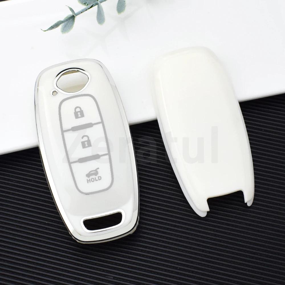 3/4 Buttons Auto Remote Shell Fob Holder For Nissan X-Trail T33 Qashqai J12 Teana Tpu Car Key Case Cover Accessories