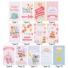 Cardstock Party Decoration Happy Birthday Cards Message Postcard Cartoon Animal Greeting Labels