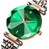 Morning Light Women's Fashion Watch - Diamond-Shaped Glass, Waterproof Quartz