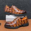 New Brown Derby Shoes for Men  Lace-up Round Toe Business Men's Formal Shoes  Size 38-44 Mens Shoes