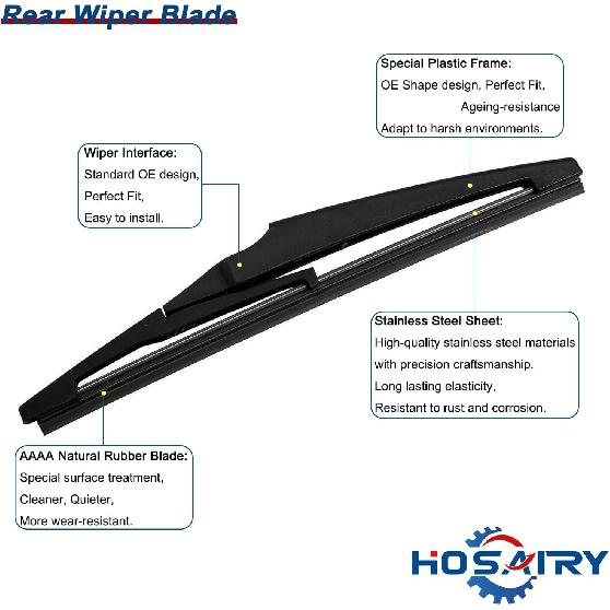 Rear Wiper Arm Blade Set for Chevy spark 2016- Rear Windshield Wiper Arm Blade Assembly 95391372