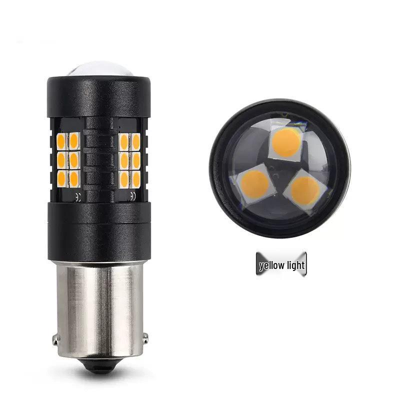 

Автомобильная светодиодная лампа 1156/1157 для указателя поворота и стоп-сигнала с 21 светодиодом SMD High Brightness 1156 жёлтый