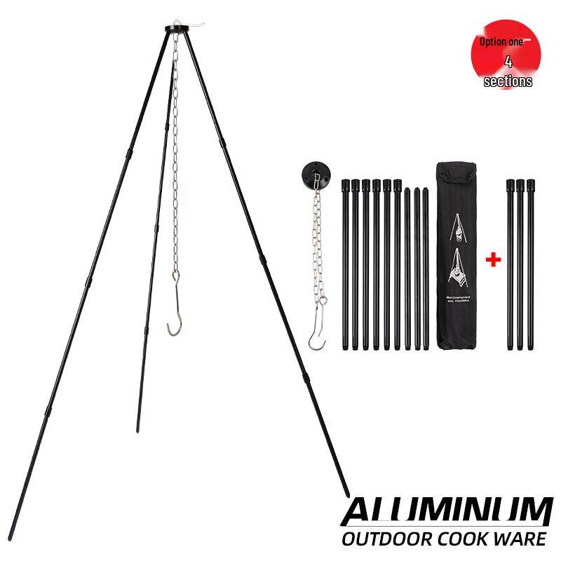 Portable Tripod Bonfire & Cooking Stand for Outdoor Camping & BBQs