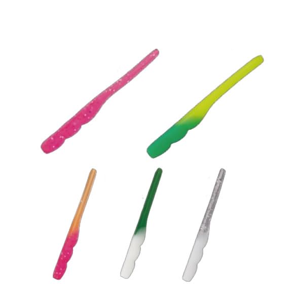 Yarie №690 Aji Baku Worm 1,8 дюйма 12 шт. Прозрачно-розовый 1.8 inch розовый