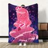 Süßer Cartoon L-LoliRock Wurf Weiche Flanelldecke Warm Knie Hautfreundlich Überwurf für Sofa Büro Bett Reisen Winter Übergröße