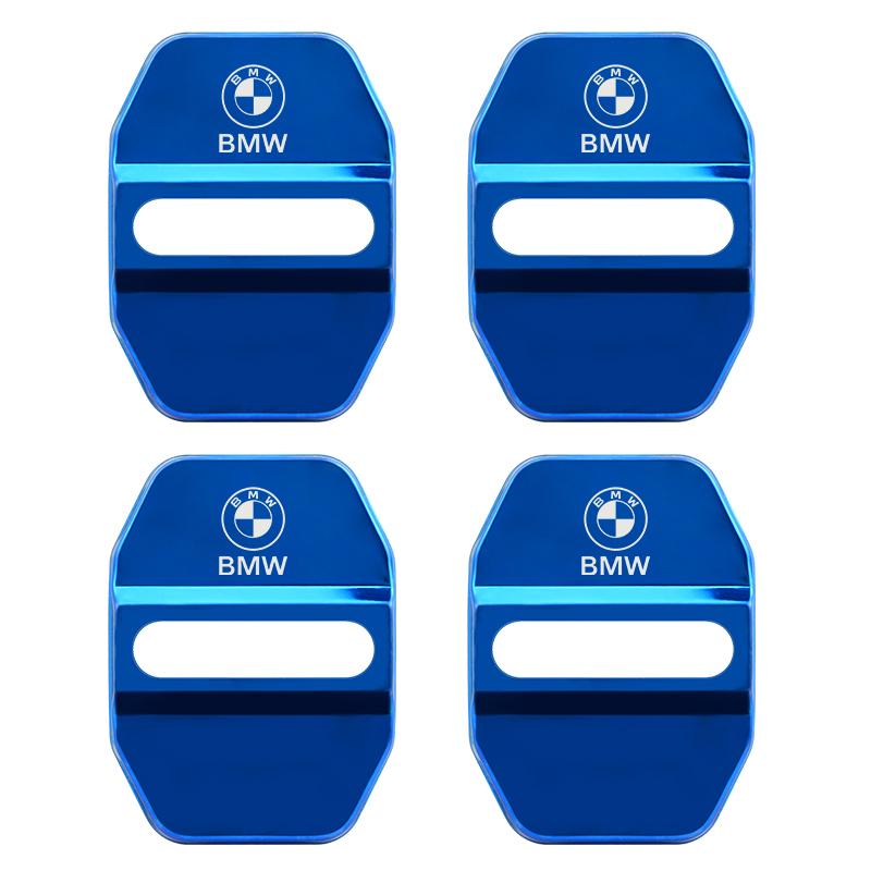 4PCS Car Door Lock Cover Stainless Steel Protective Cover Accessories for BMW E90 E60 E71 F30