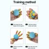 Hand Grip Strength Trainer Ball with Elastic Silicone Finger Cot Slow Rebound Anti-slip Hand Rehabilitation Stretching Exercise Equipment