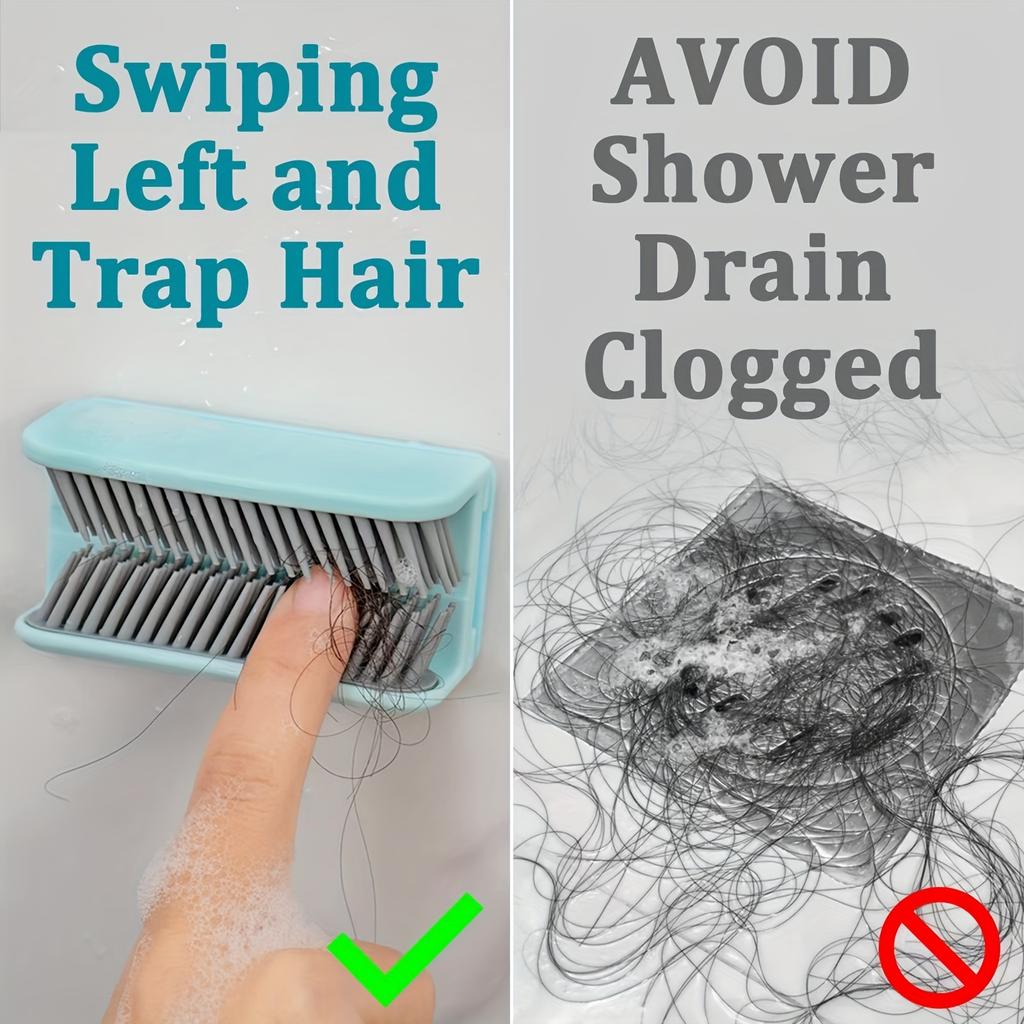 1pc Shower Hair Trap - Effectively Captures Loose Hair, Prevents Clogged Drains, Durable Silicone Construction - Perfect for Shower Drain Maintenance